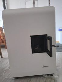 Stufa a pellet Wave bianca 7,6 kW – Come nuova