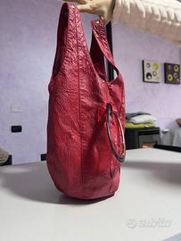 Borsa a Spalla Rossa Modello Hobo