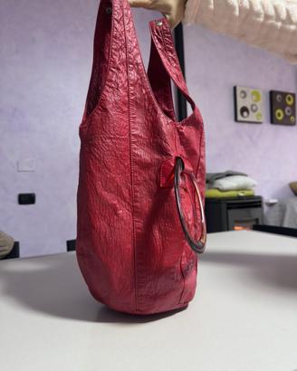 Borsa a Spalla Rossa Modello Hobo
