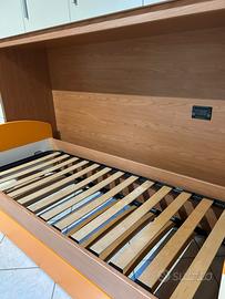 Letto singolo con letto estraibile