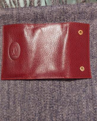 portachiavi pelle cartier bordeaux
