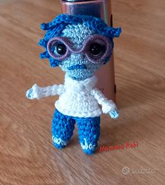Pupazzo Tristezza inside out amigurumi 