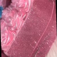 Scatola rose di seta chiudibile rosa