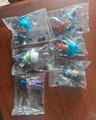 set personaggi dragon ball del burger king 