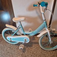 Bicicletta Fiat 500 bianca e tiffany misura 16