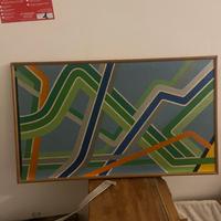 Quadro su tela multicolore