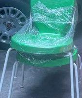 2 sedie verdi nuove