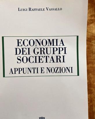 Economia dei gruppi societari - Luigi R. Vassallo