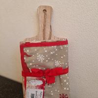 Tagliere in legno con grembiule Natalizio Nuovi