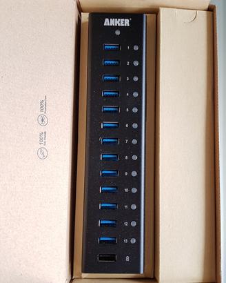 Anker 13 Porte Hub USB 3.0 in Alluminio COME NUOVO