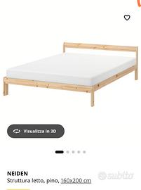 Letto matrimoniale IKEA + materasso