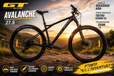 MTB GT Avalanche Expert Matte black Taglia M