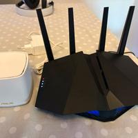 Asus RT-AX82U router + ripetitore mesh Ax1800