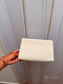 Borsa a Tracolla Furla in Pelle Bianca con Catena