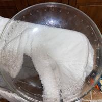 Grande ciotola in vetro trasparente