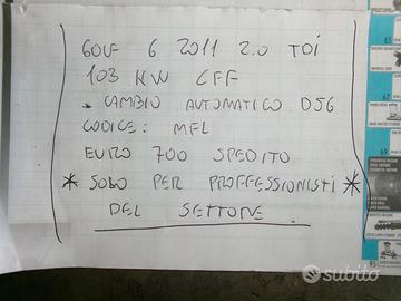 Cambio automatico golf 6