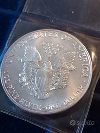 1 oncia argento liberty USA moneta lingotto