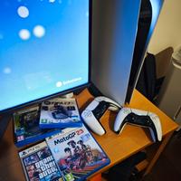 PlayStation 5 con 2 dual Sense più giochi