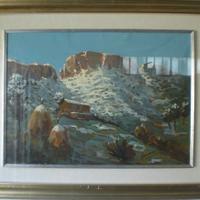 Badano Pietro dipinto olio su tela 70x50 Montagne