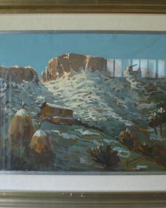 Badano Pietro dipinto olio su tela 70x50 Montagne