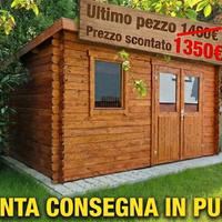 CASETTA DI LEGNO AMIRA  400X250 cm spessore 28mm