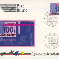 Busta FDC 100 Anni della Gazzetta dello Sport 1996