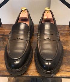 Doucal’s mocassini in pelle, tg.40.5 (veste largo)