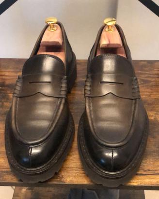 Doucal’s mocassini in pelle, tg.40.5 (veste largo)