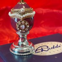 Raro Portagioie Uovo Fabergè Arg.925