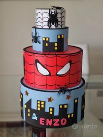 Torta compleanno tema Spiderman