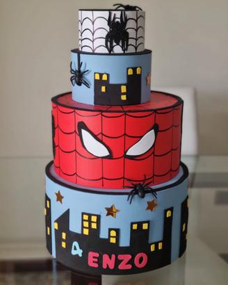 Torta compleanno tema Spiderman