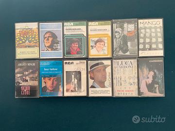 12 Musicassette cantanti italiani