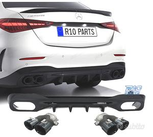 DIFFUSORE MERCEDES W206 AMG 21- LOOK C43 TERMINALI