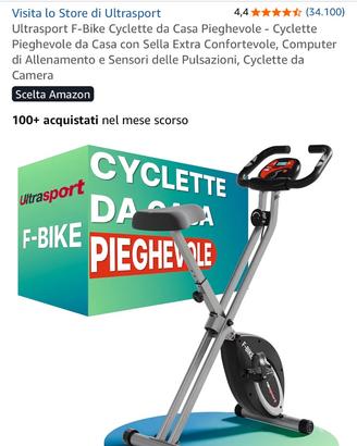 Cyclette pieghevole da camera