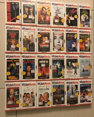 Collezione “English Movie” – Film in inglese (VHS)