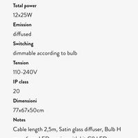 Lampadario di Design marca NEMO LIGHTING