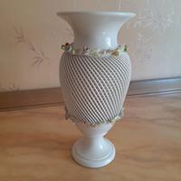 Vaso capodimonte bianco vintage