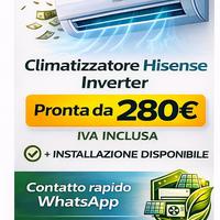 Climatizzatore Hisense 12000 BTU Inverter WiFi
