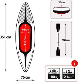 Intex Challenger Canoa Gonfiabile per 1–2 Persone