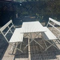tavolo giardino in metallo 