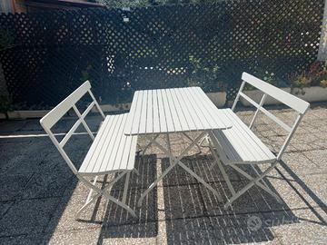 tavolo giardino in metallo 