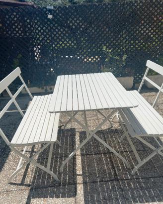 tavolo giardino in metallo 