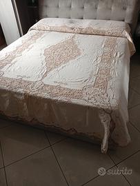 copriletto  matrimoniale lino e Burano 