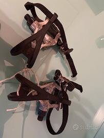 Pedali con gabbiette e cinghiette