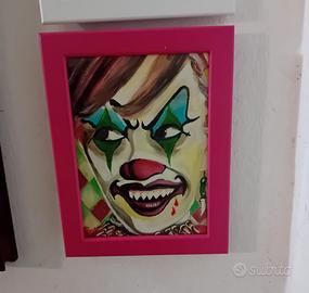 Quadro - Pagliaccio ad Halloween