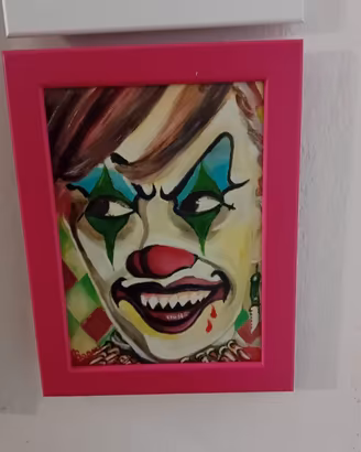 Quadro - Pagliaccio ad Halloween