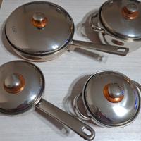 Set di pentole e casseruola in acciaio inossidabil
