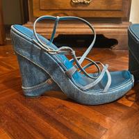 Sandali in denim  Casadei