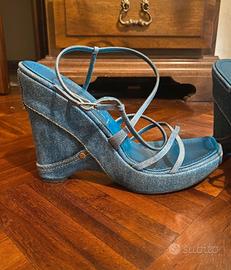 Sandali in denim  Casadei