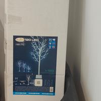 albero di natale led innevato